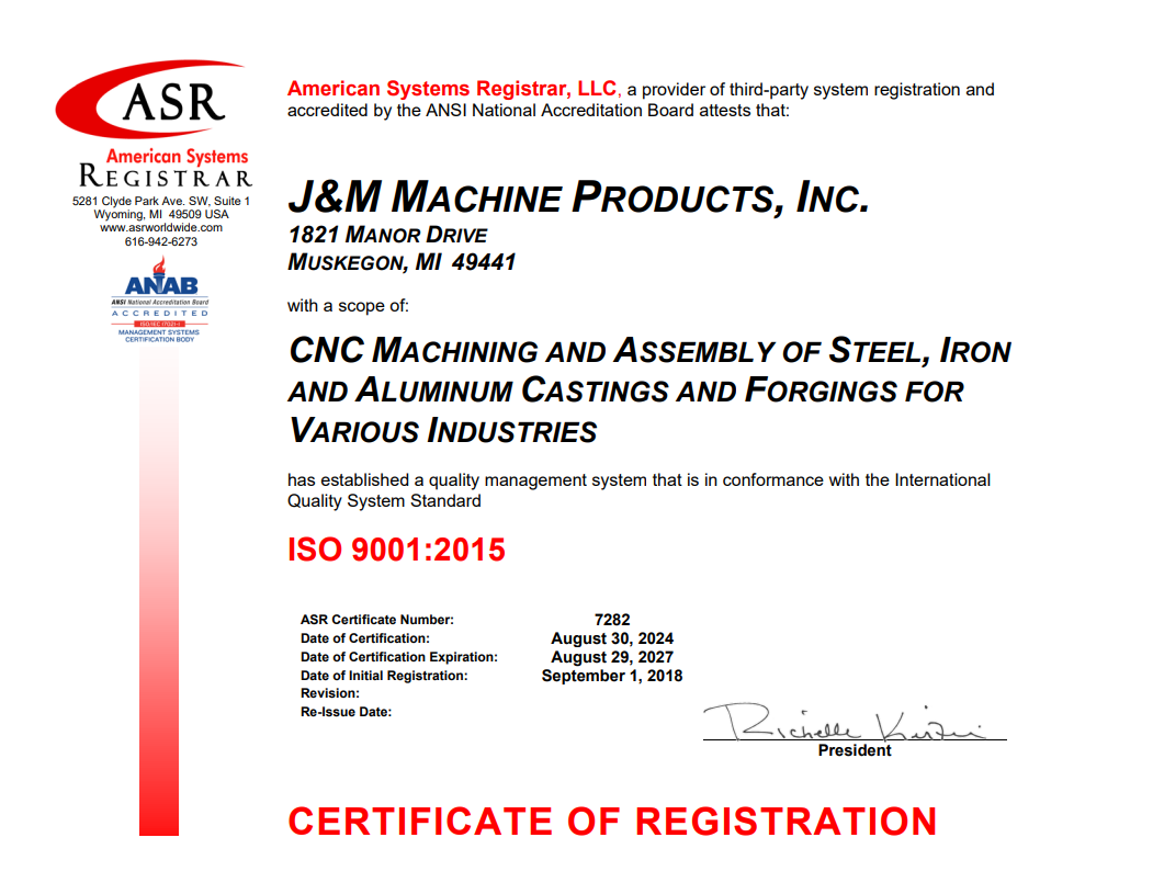 ISO 9001:2015 Certificate